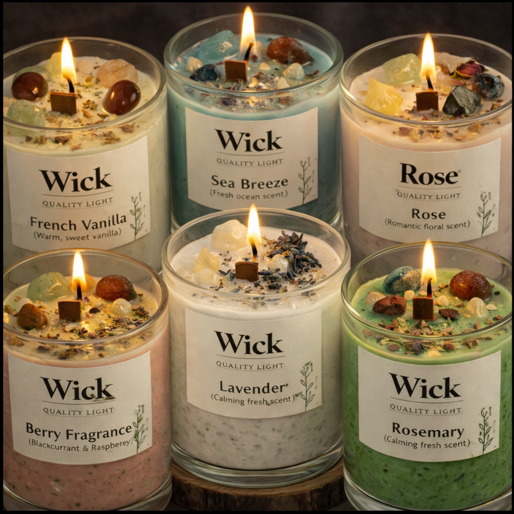 Premium Soy Wax Home Fragrance Candle - Natural Aromatherapy Candle 190g